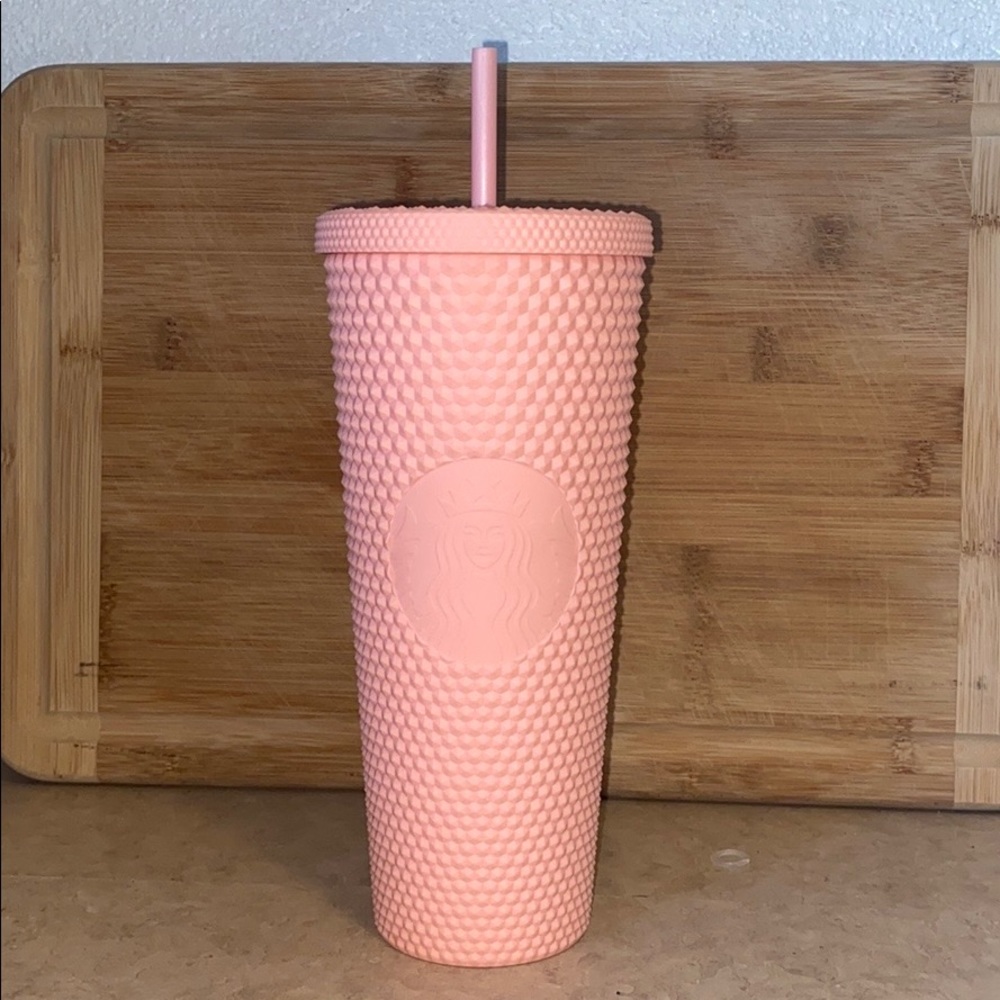 Starbucks matte pink cup